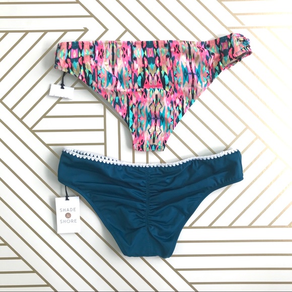 Set of 2 {Shade & Shore} Bikini Bottoms, XS - Picture 4 of 4